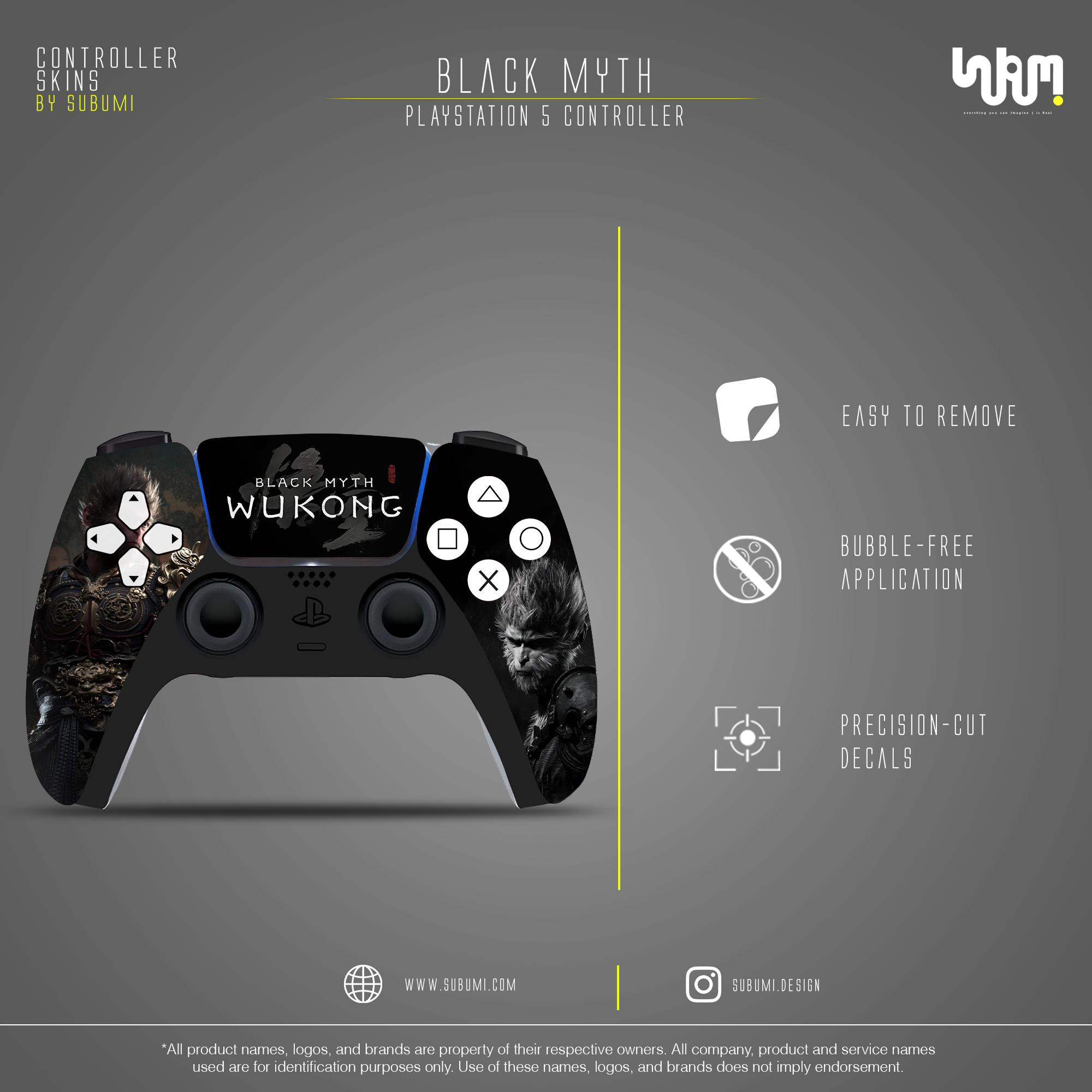 Black Myth: Wukong Controller Skin by SUBUMi