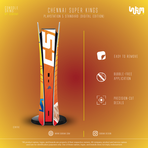 Chennai Superkings IPL inspired Console Skin by SUBUMI for Playstation 5 Standard Digital
