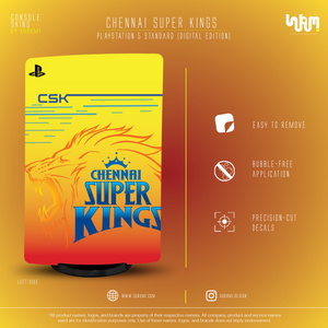 Chennai Superkings IPL inspired Console Skin by SUBUMI for Playstation 5 Standard Digital