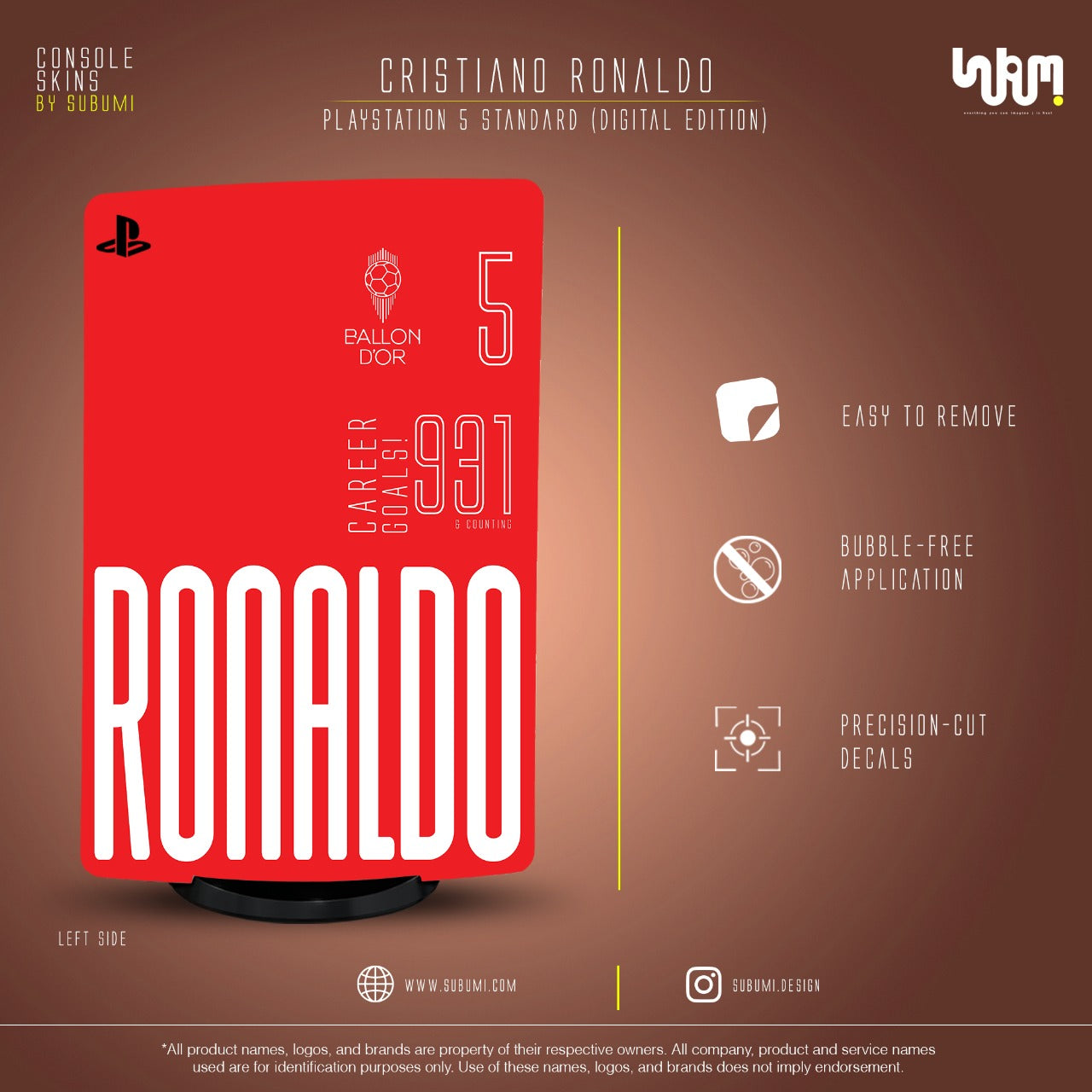 Cristiano Ronaldo Console Skin by SUBUMI