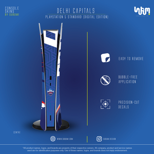 Delhi Capitals IPL inspired Console Skin by SUBUMI for Playstation 5 Standard Digital