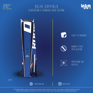 Delhi Capitals IPL inspired Console Skin by SUBUMI for Playstation 5 Standard Disc