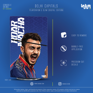 Delhi Capitals IPL inspired Console Skin by SUBUMI for Playstation 5 Slim Digital