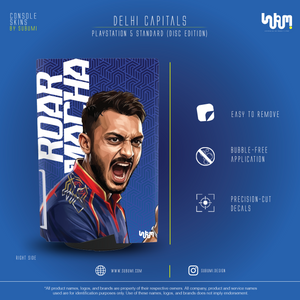 Delhi Capitals IPL inspired Console Skin by SUBUMI for Playstation 5 Standard Disc