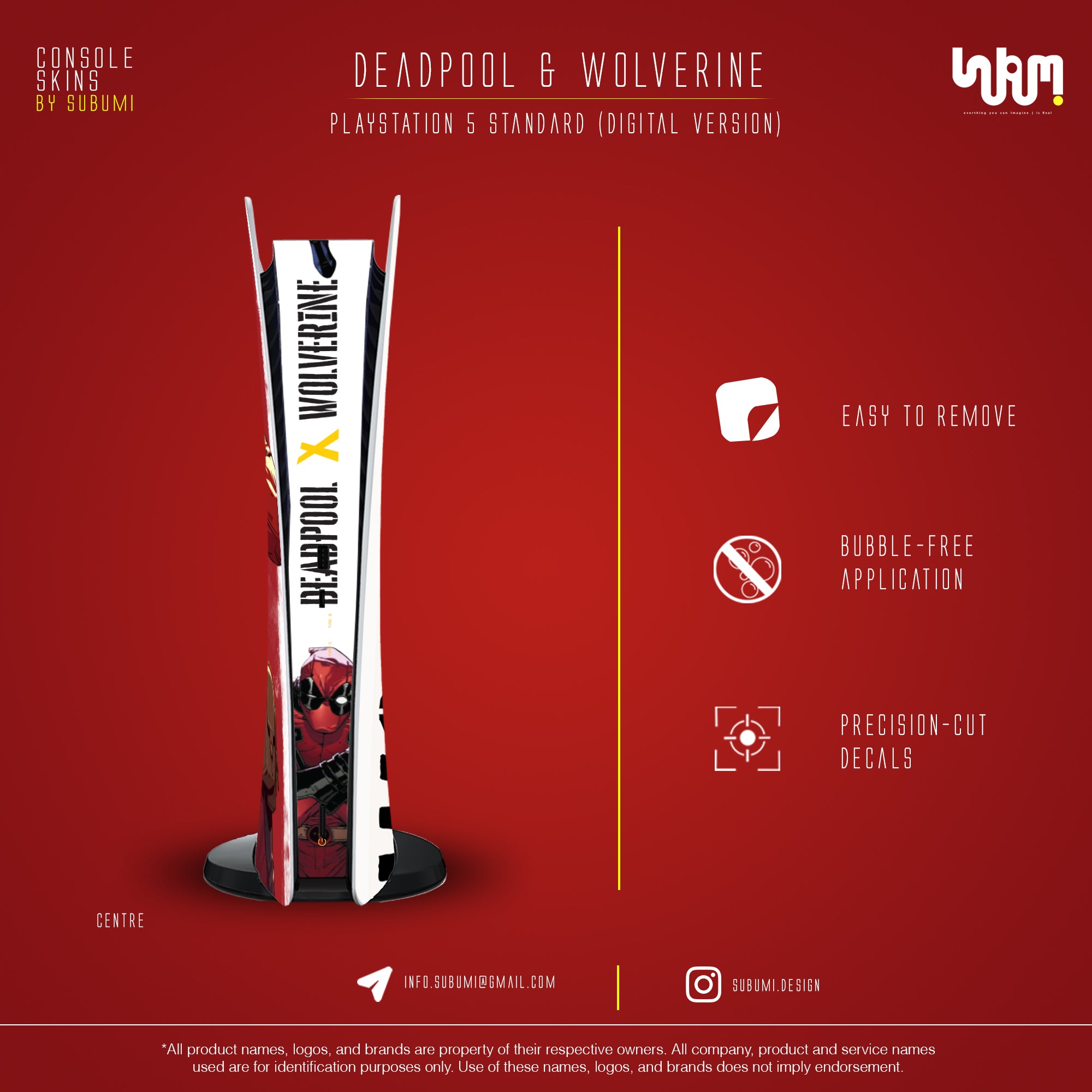 Deadpool & Wolverine PS5 Skin by SUBUMI