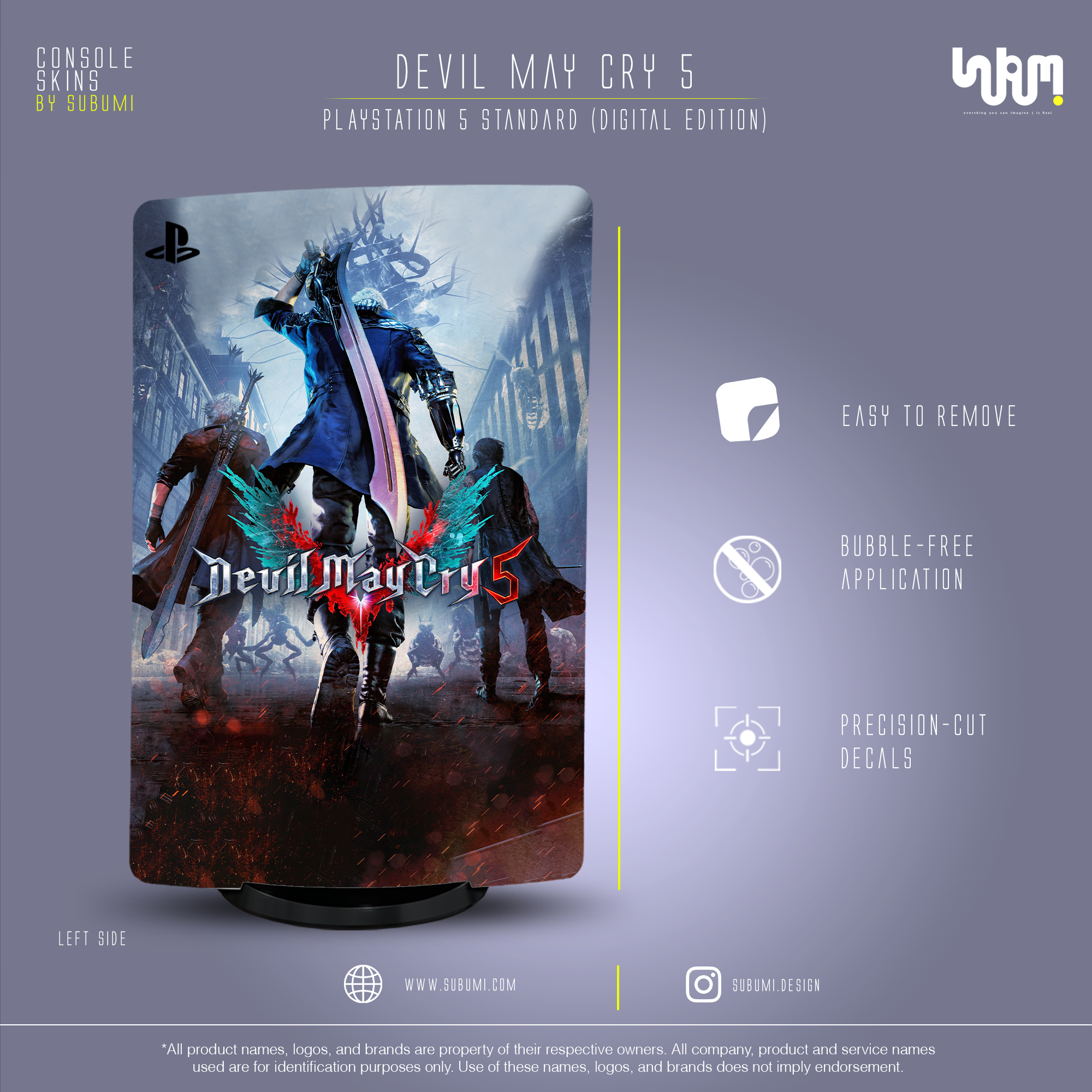 Devil May Cry 5 Skins by SUBUMi