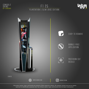 F125 inspired PlayStation 5 Slim skin design by subumi