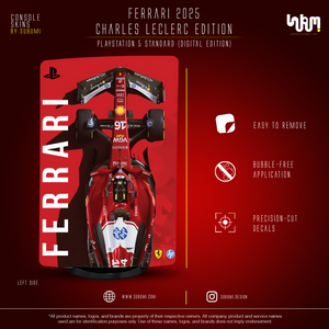 Ferrari x Charles Leclerc console skin