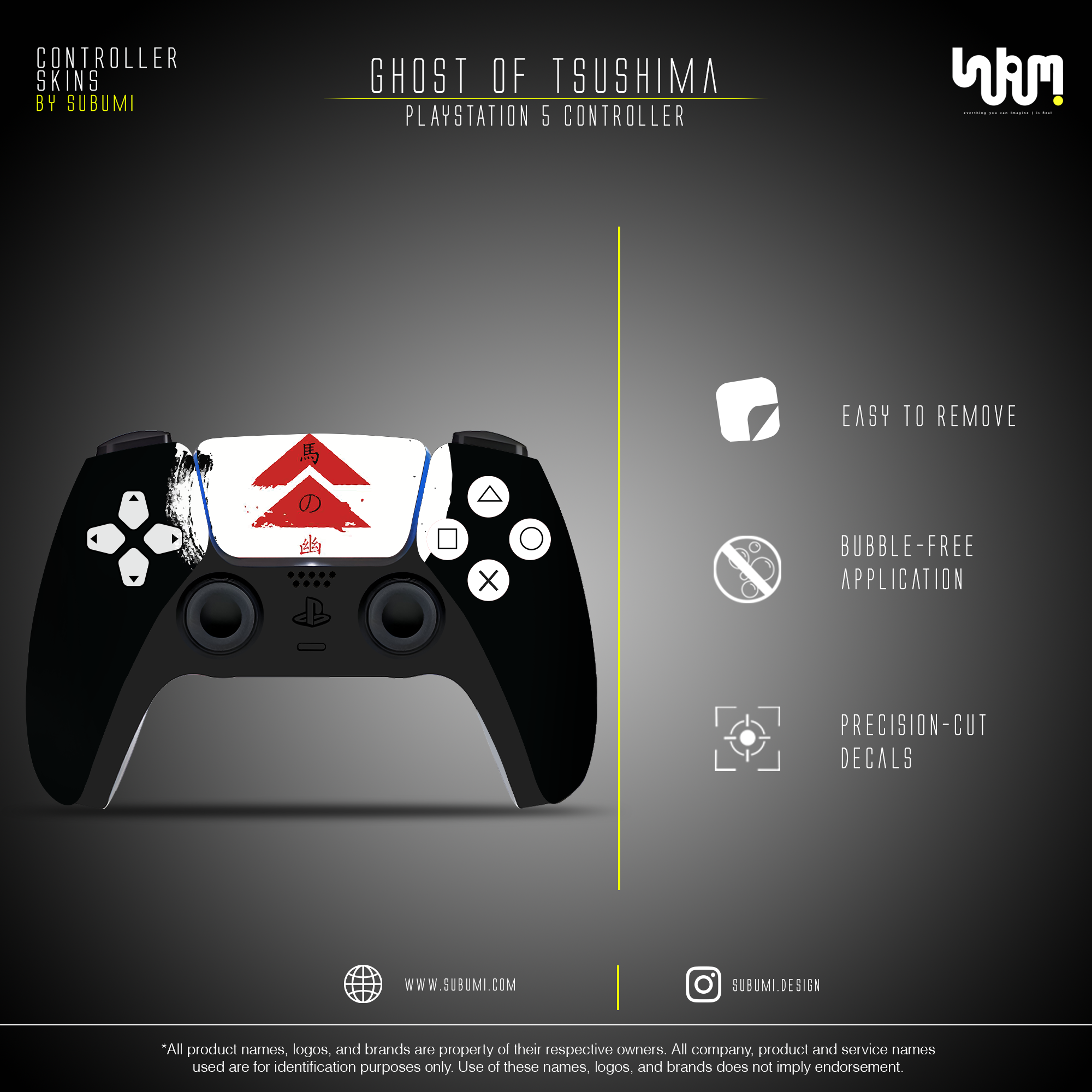 Ghost of Tsushima Controller Skin by SUBUMi