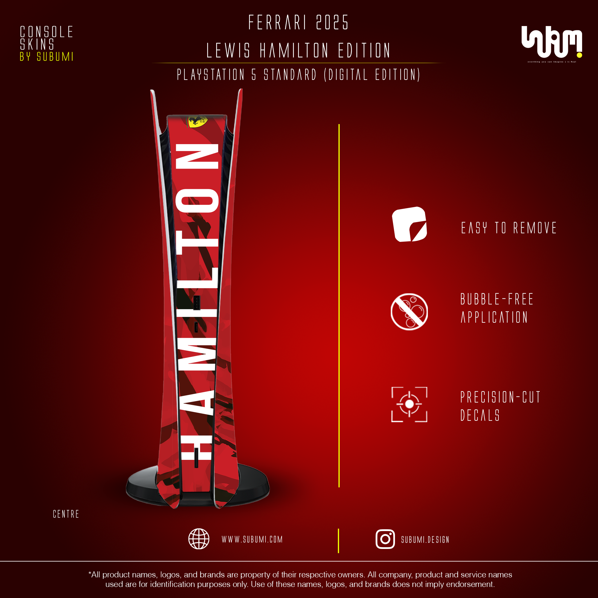 Ferrari 2025 Lewis Hamilton Edition Skins by SUBUMi