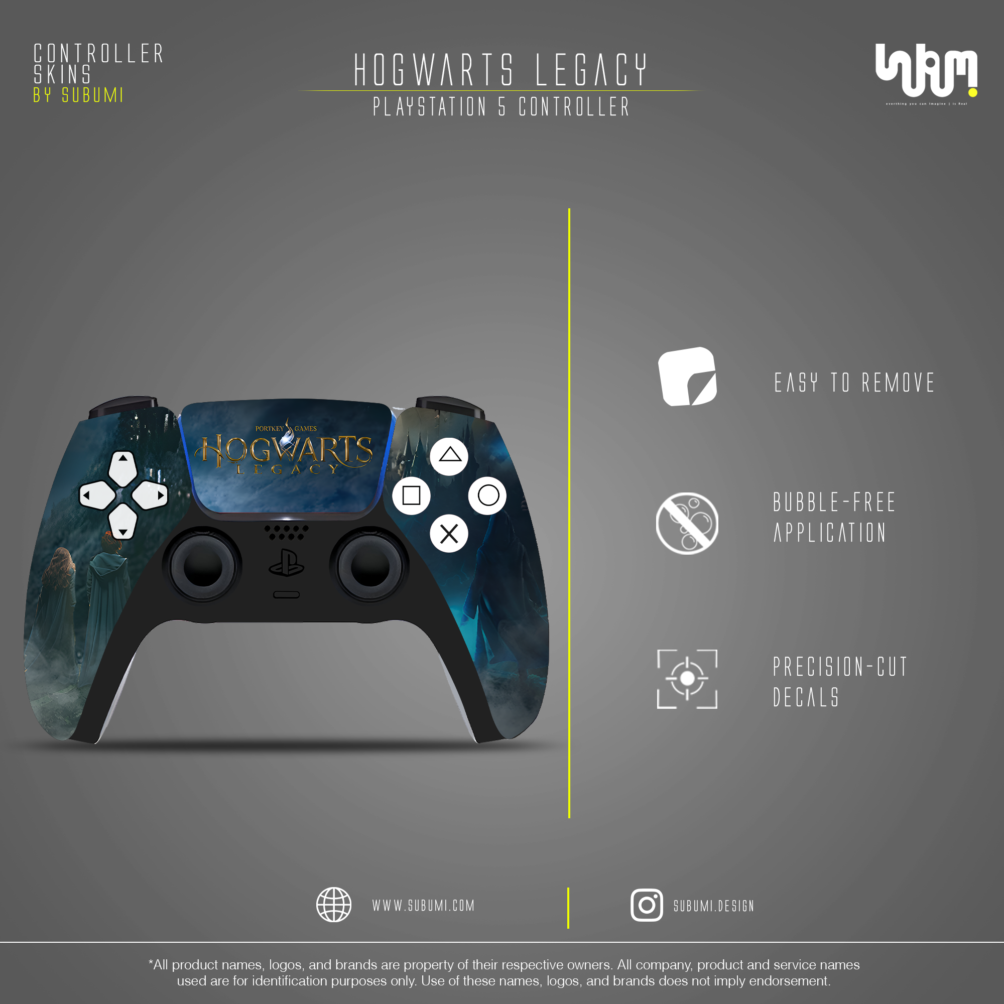 Hogwarts Legacy Controller Skin by SUBUMi