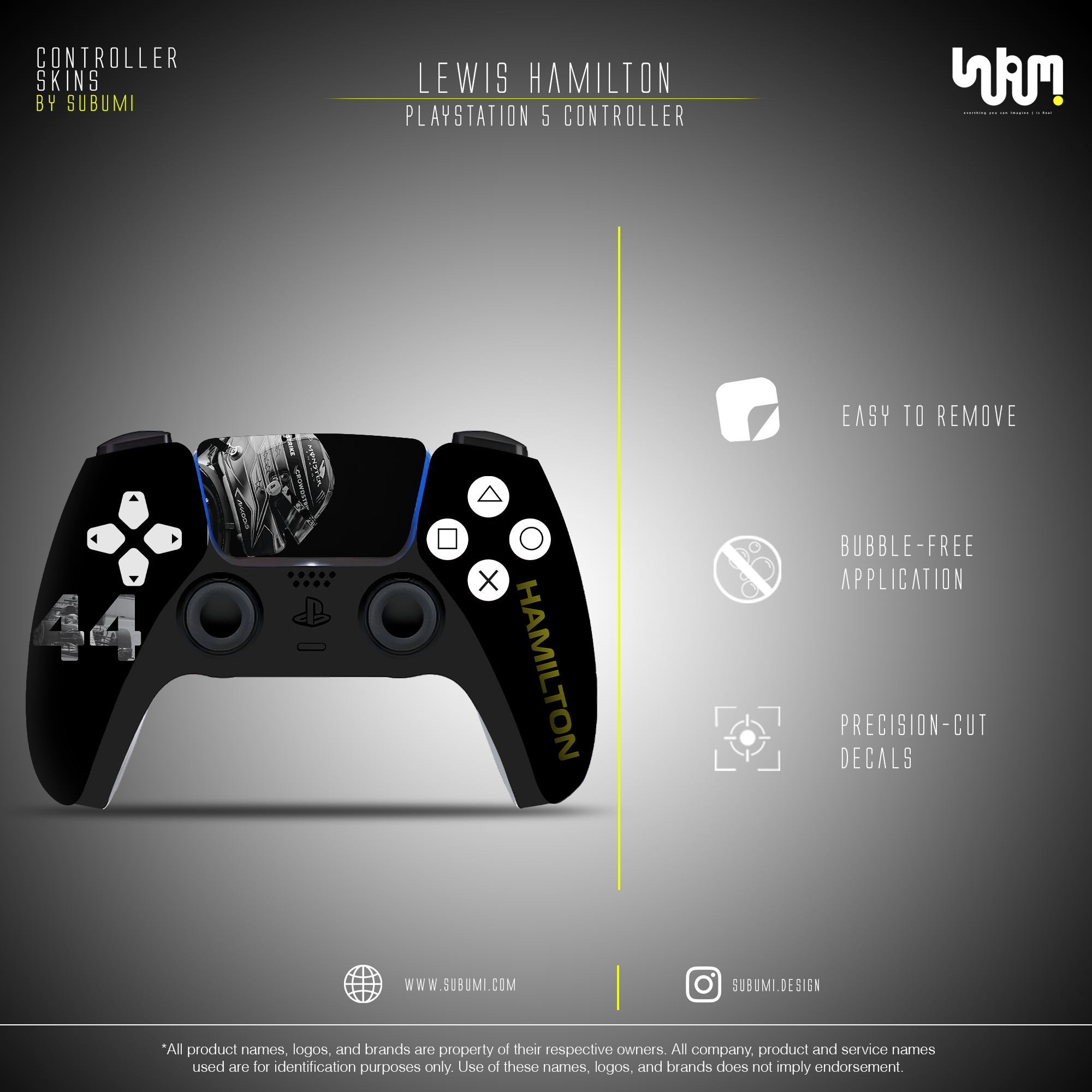 Lewis Hamilton Controller Skin by SUBUMi