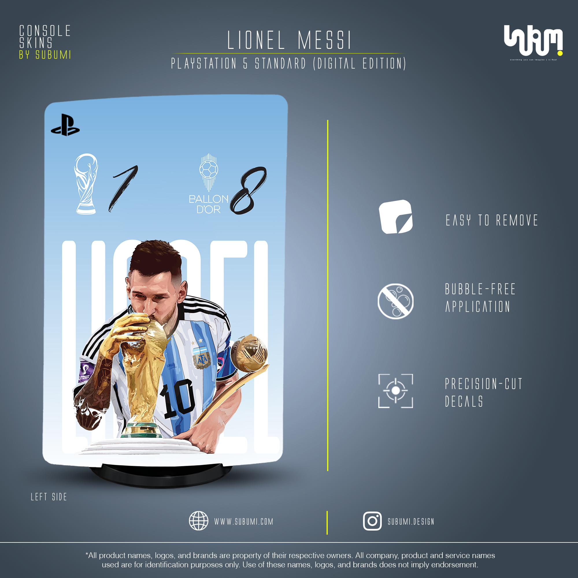 Lionel Messi Console Skin by SUBUMI