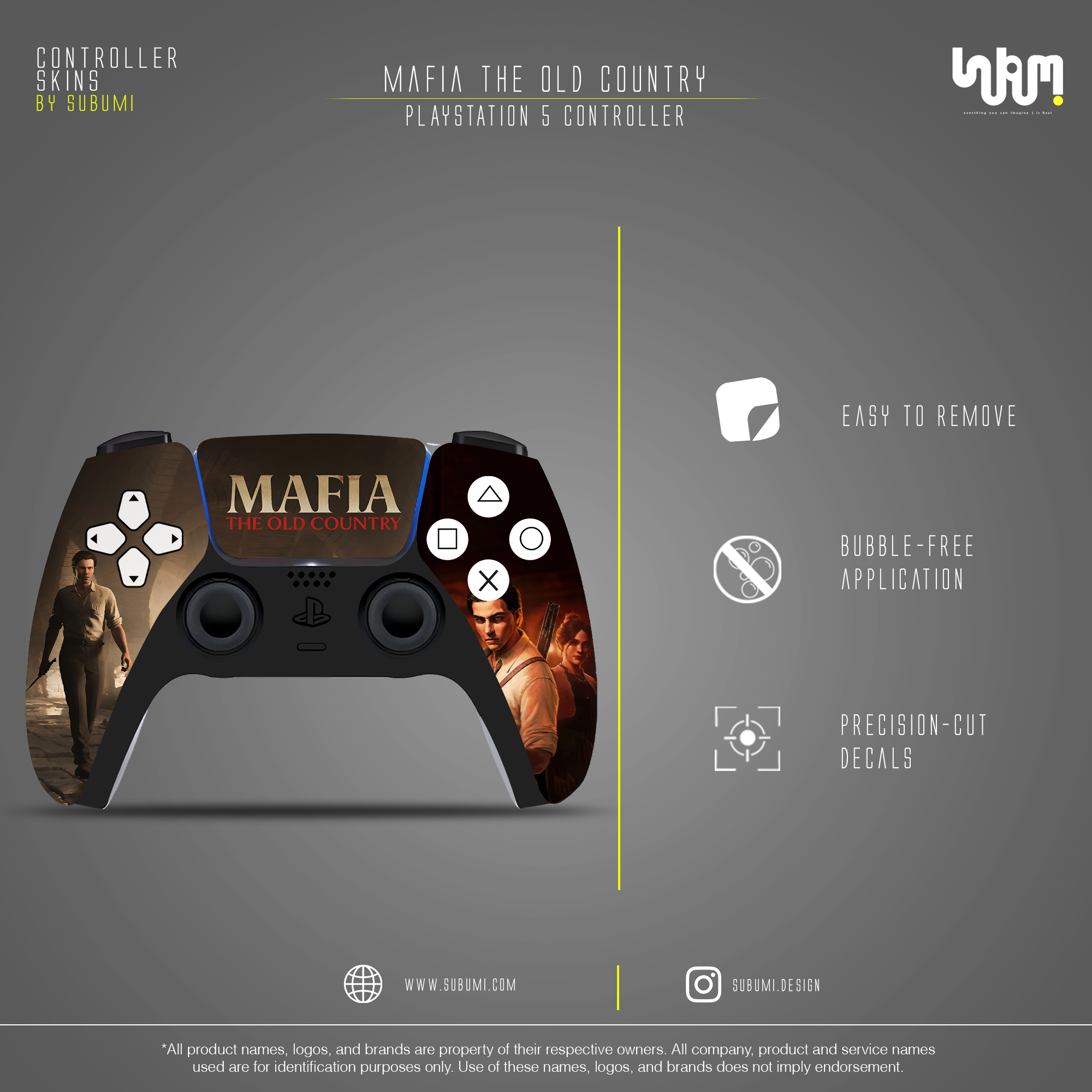 Mafia: The Old Country PS5 Controller Skin