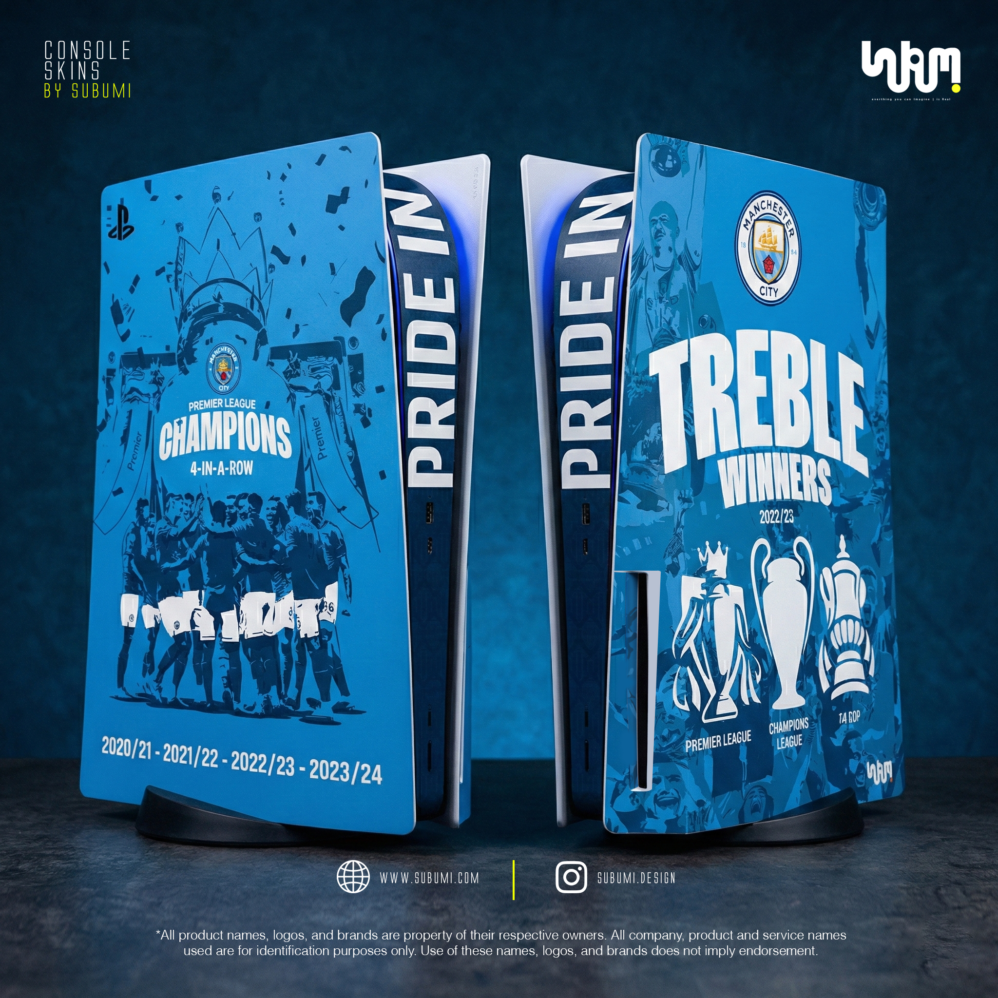 SUBUMI PS5 Manchester City skin