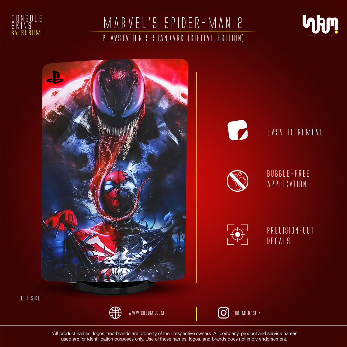 Marvel's Spider-Man 2 (Venom Edition) console skin