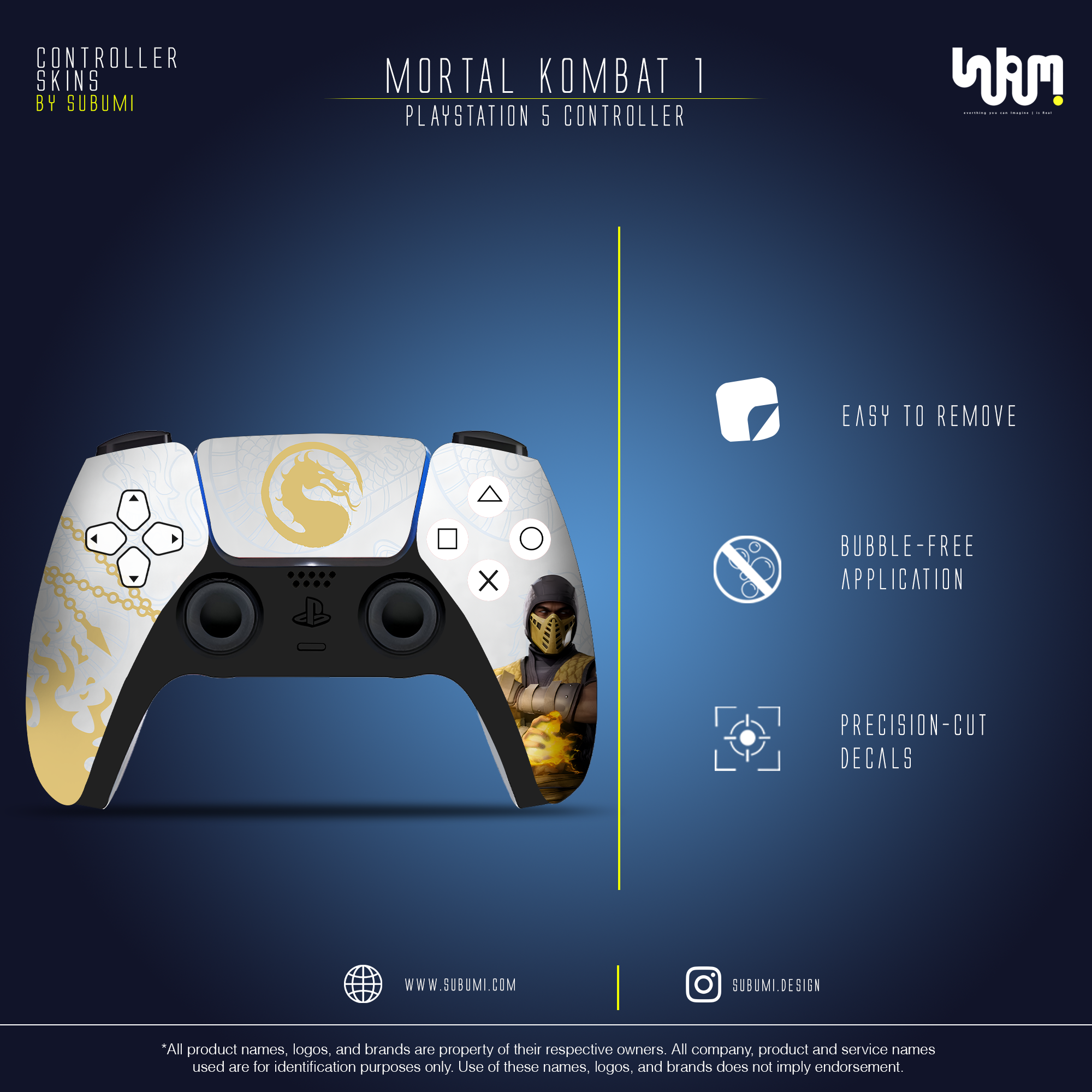 Mortal Kombat 1 Controller Skin by SUBUMi