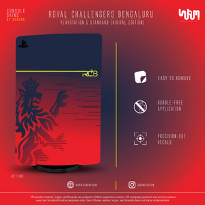 Royal Challengers Bengaluru IPL inspired Console Skin by SUBUMI for Playstation 5 Standard Digital