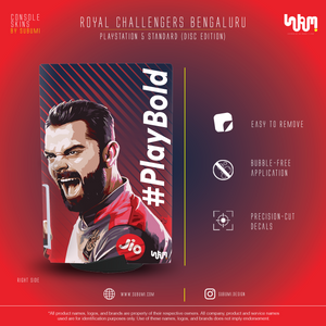 Royal Challengers Bengaluru IPL inspired Console Skin by SUBUMI for Playstation 5 Standard Disc