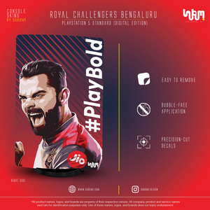 Royal Challengers Bengaluru IPL inspired Console Skin by SUBUMI for Playstation 5 Standard Digital