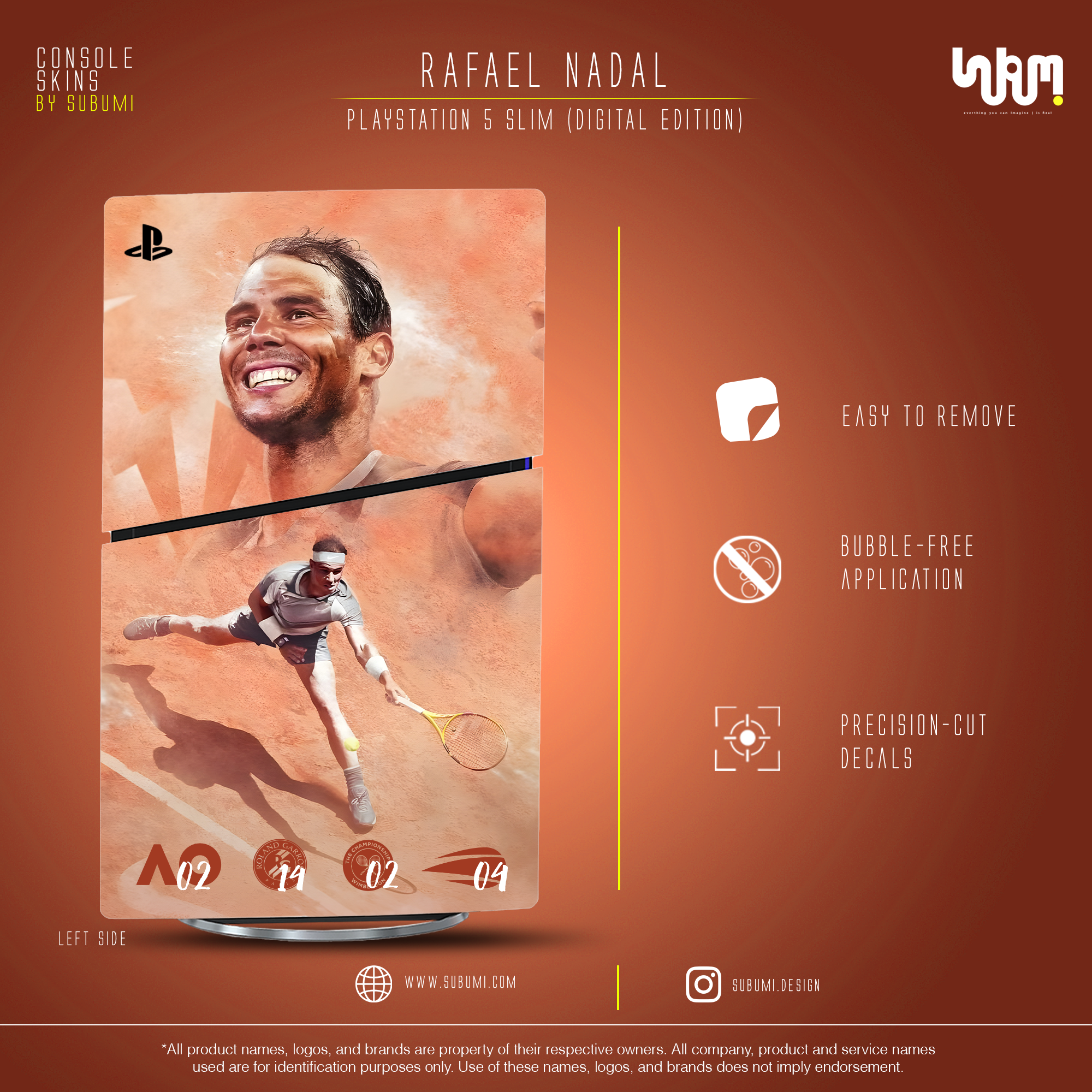 Rafael Nadal PS5 Skin by SUBUMI