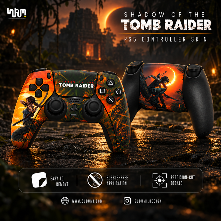 Shadow of the Tomb Raider PlayStation 5 Controller Skin by SUBUMI