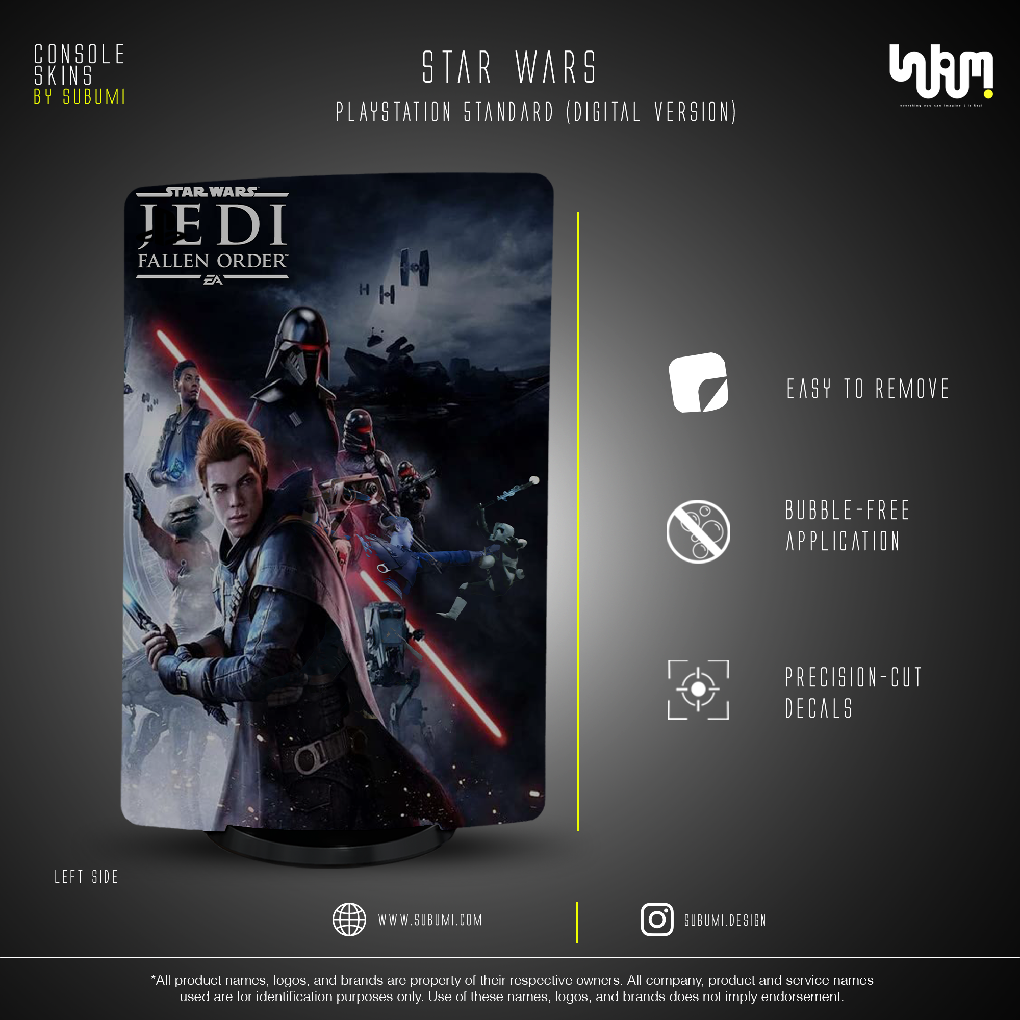 Star Wars Jedi: Fallen Order Skins by SUBUMi