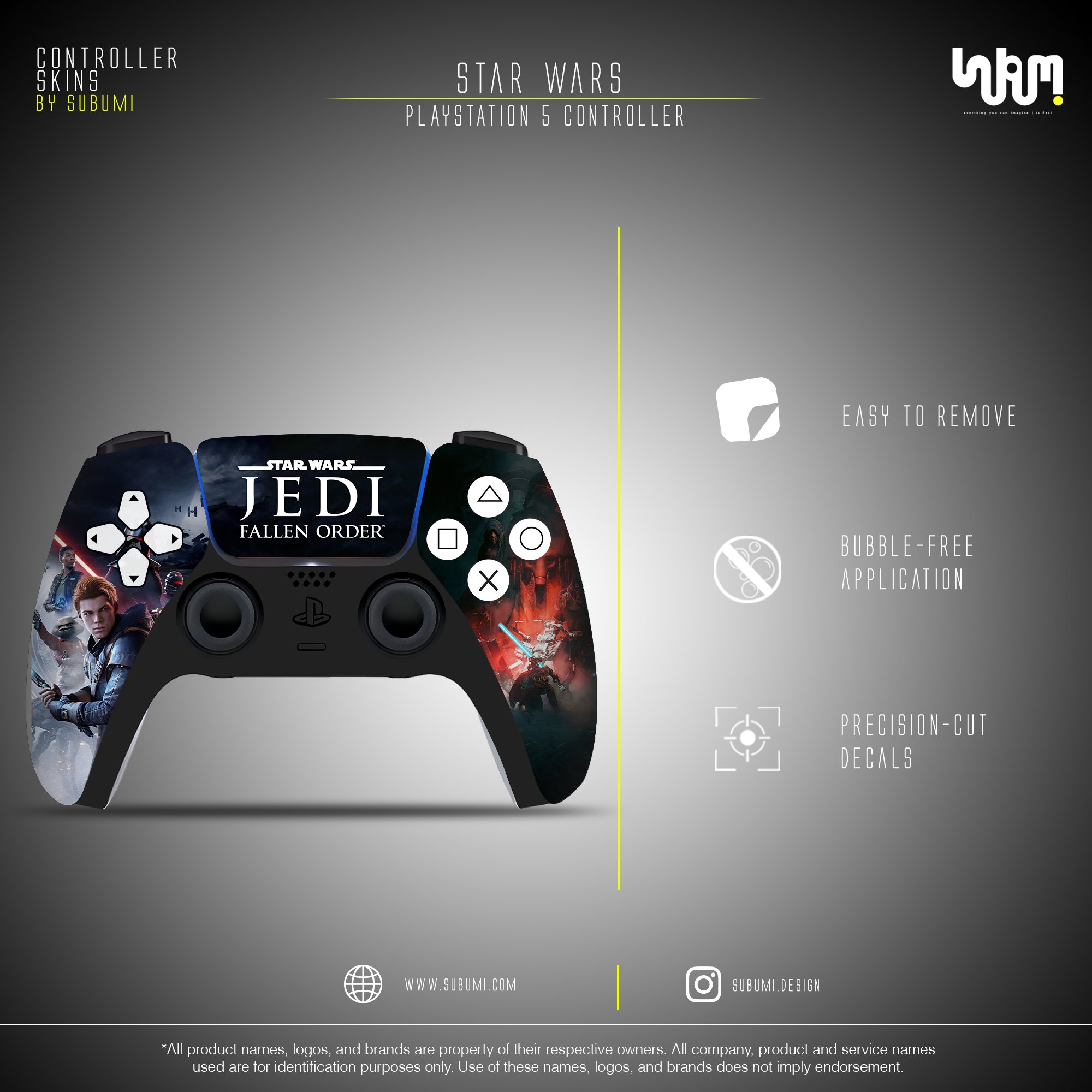Star Wars Jedi: Fallen Order Controller Skin by SUBUMi