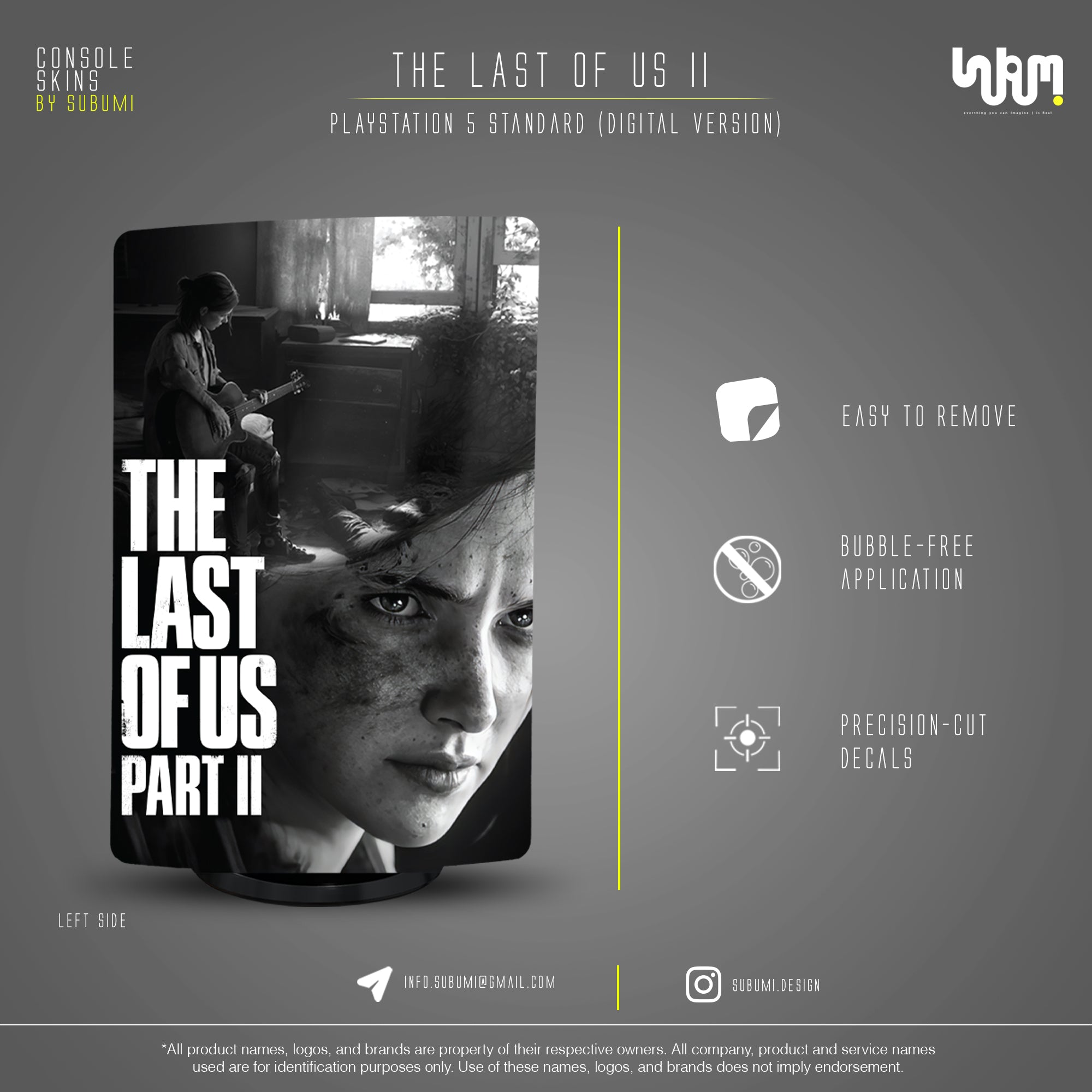 The Last of Us Part II Console Skin by SUBUMI
