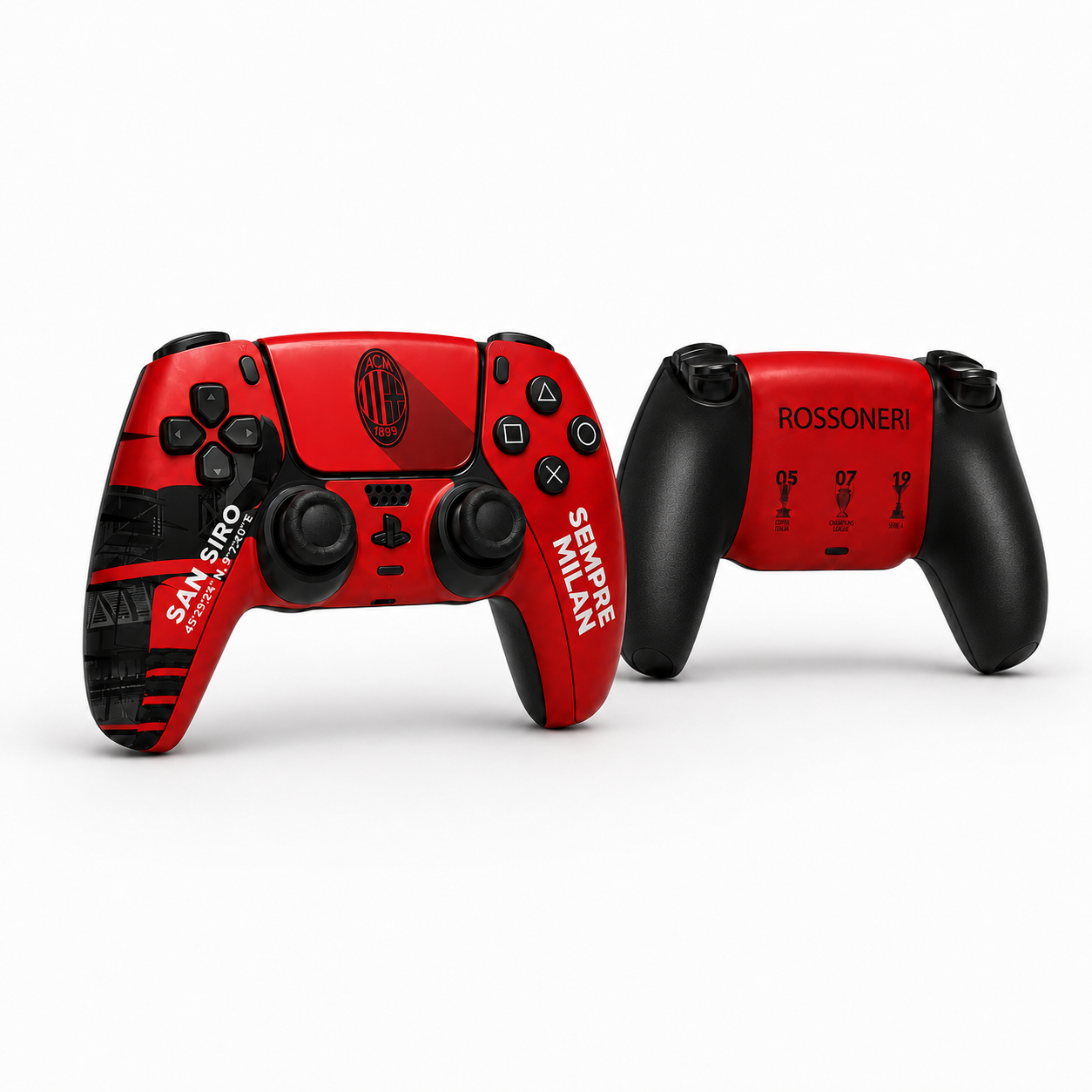 AC Milan FC PlayStation 5 Controller Skin by SUBUMI