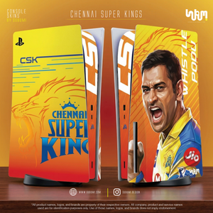 Chennai Superkings IPL inspired Console Skin by SUBUMI for Playstation 5