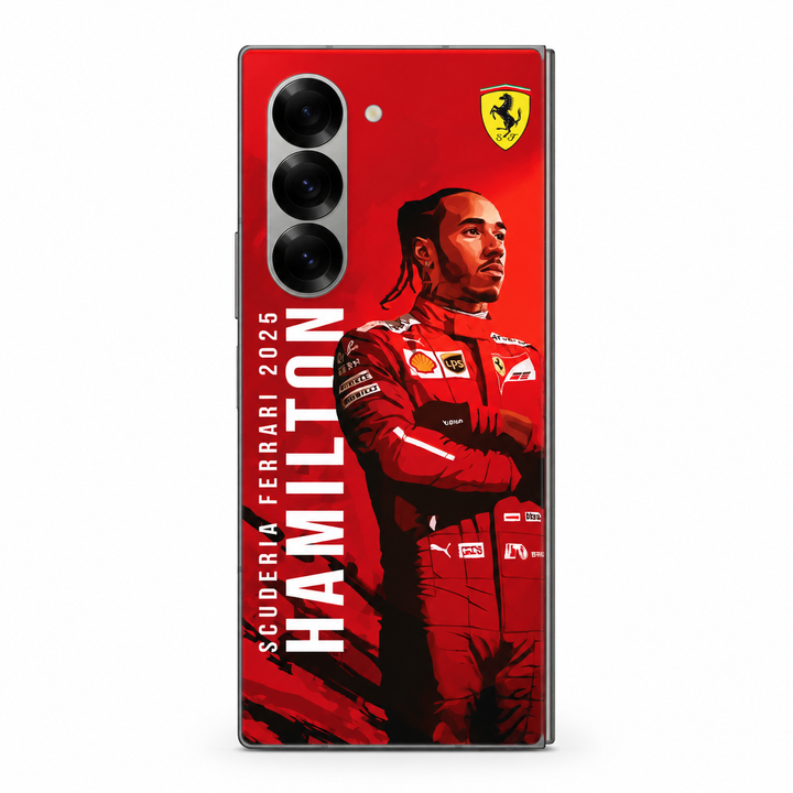 Ferrari x Lewis Hamilton Mobile Phone Skins by Subumi