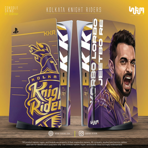 Kolkata Knight Riders IPL inspired Console Skin by SUBUMI for Playstation 5