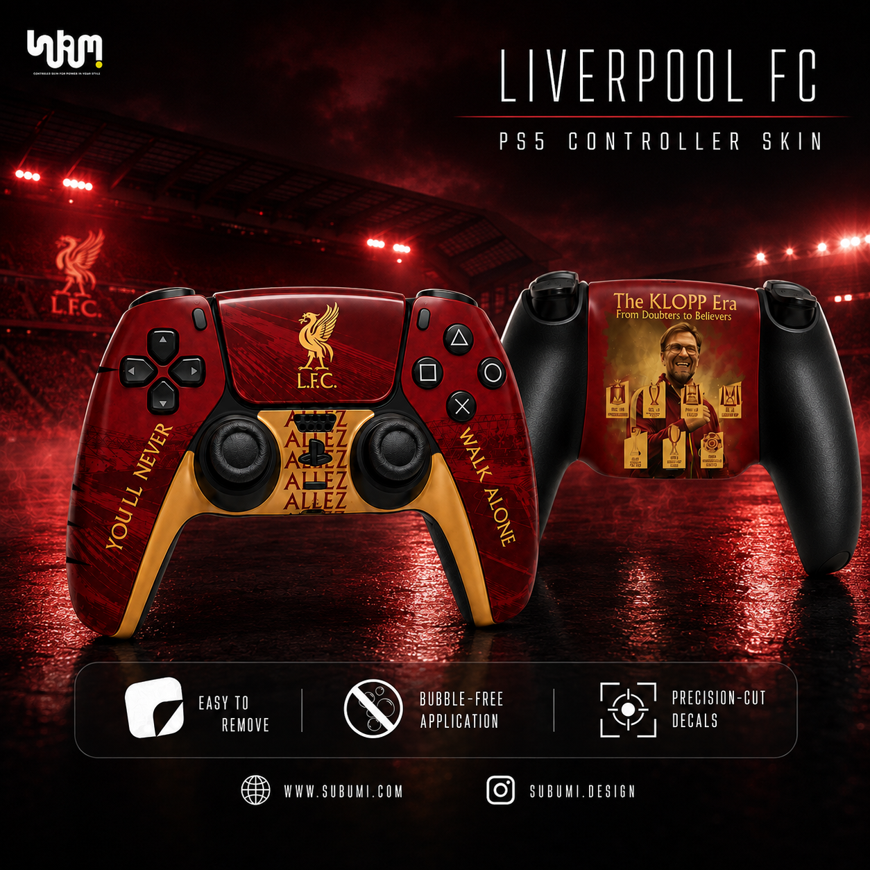 Liverpool PlayStation 5 Controller Skin by SUBUMI