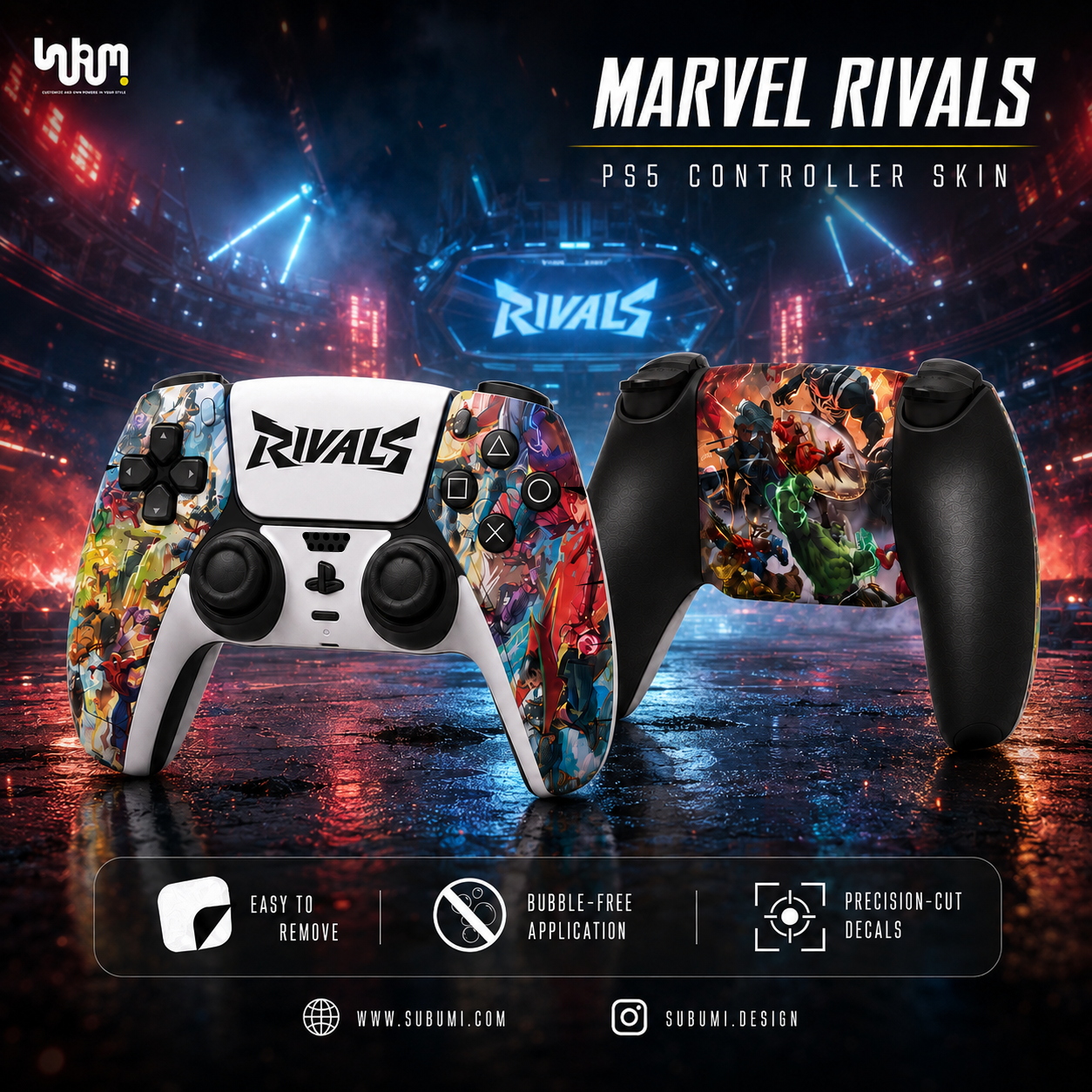 Marvel Rivals PlayStation 5 Controller Skin by SUBUMI