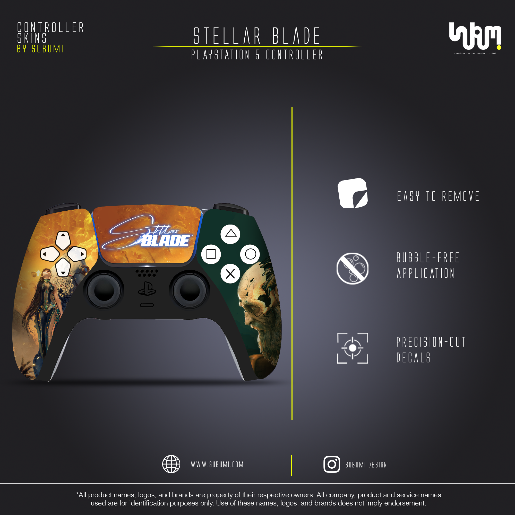 Stellar Blade Controller Skin by SUBUMi