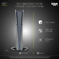 PlayStation 30th Anniversary Console Skin by SUBUMI — PS5 Slim Digital, front