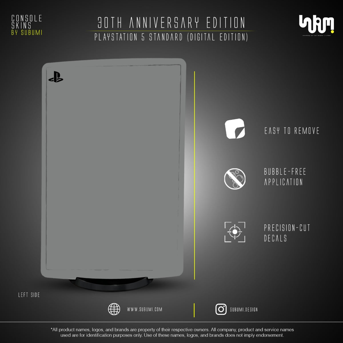 PlayStation 30th Anniversary Console Skin by SUBUMI