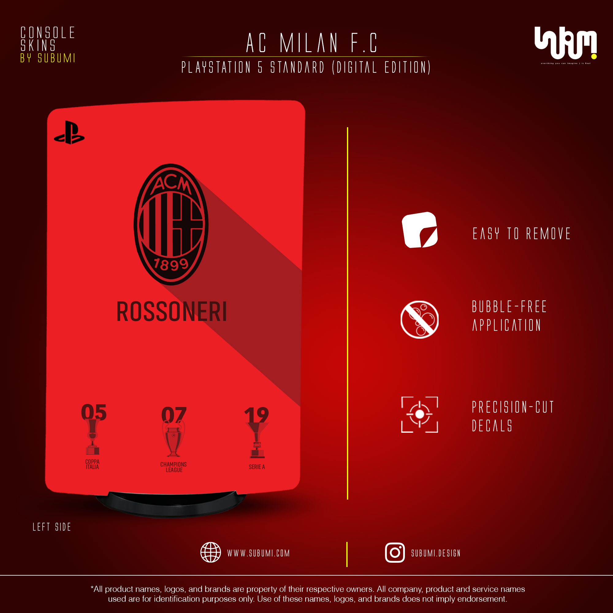 AC Milan Console Skin by SUBUMI