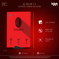PS 5 disc edition skin with AC Milan F.C.