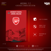 Arsenal Console Skin by SUBUMI — PS5 Standard Disc, left side
