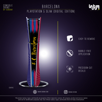 Barcelona Console Skin by SUBUMI — PS5 Slim, centre view
