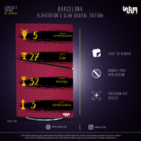 Barcelona Console Skin by SUBUMI — PS5 Slim, right side