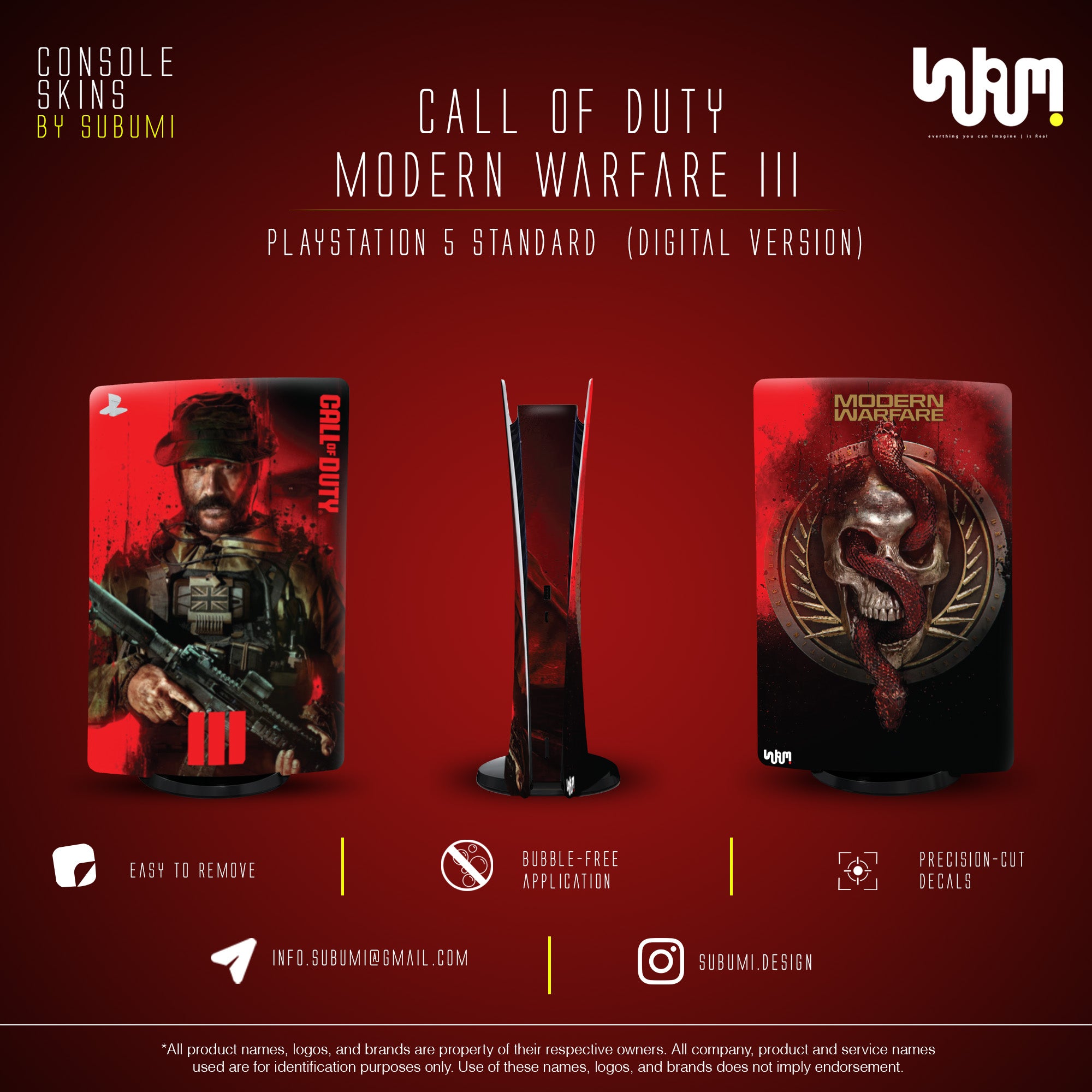 Call of Duty MW3 || PlayStation & Xbox Skins by SUBUMi