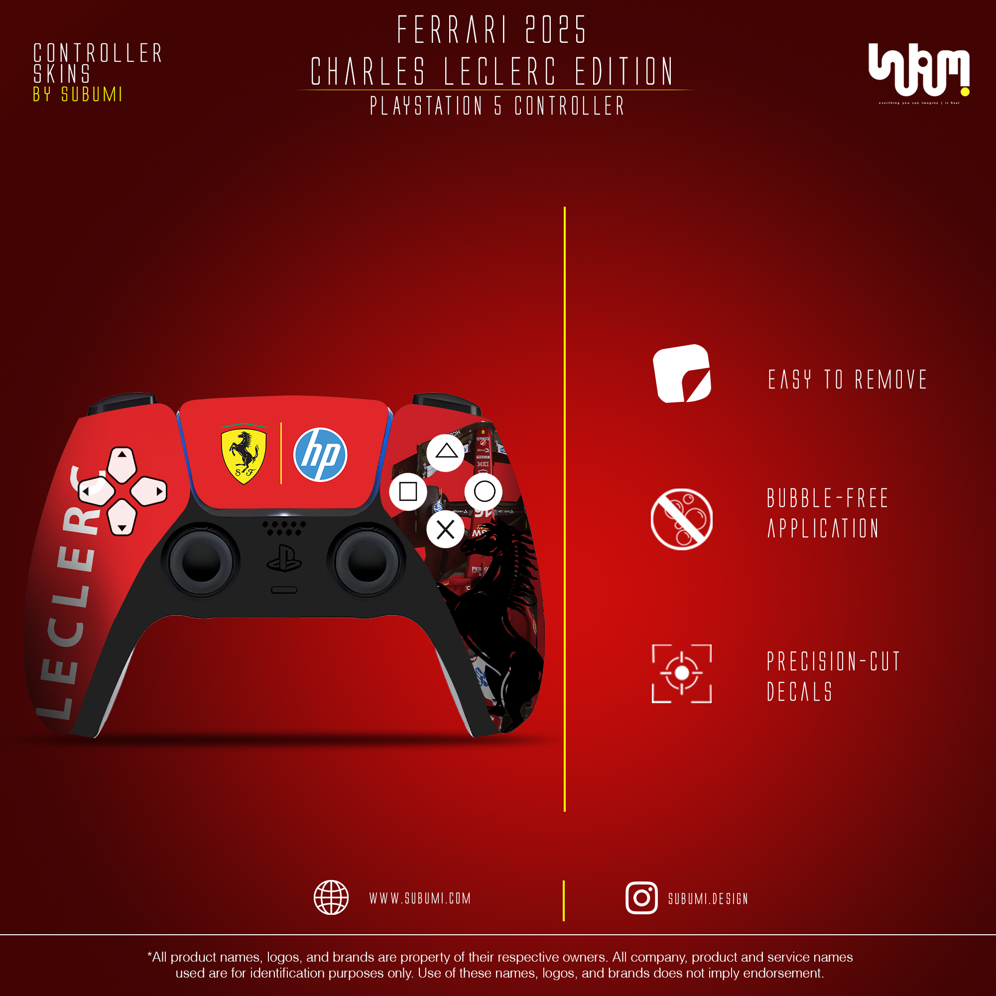 Ferrari 2025 Charles Leclerc Edition Controller Skin by SUBUMi