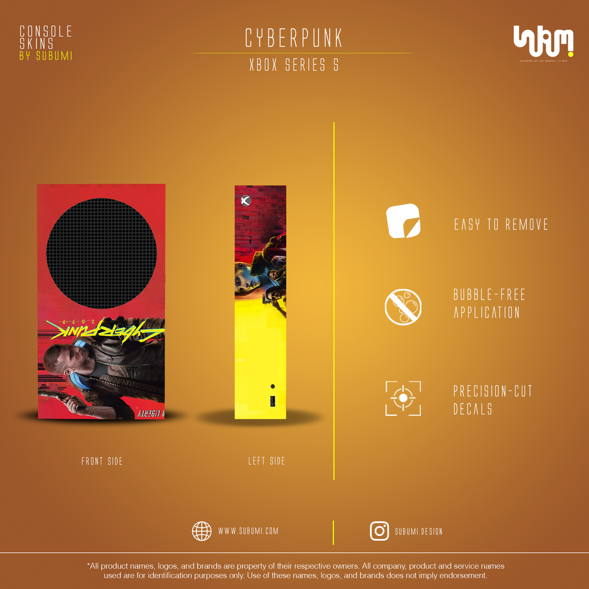 Cyberpunk 2077 Console Skin by SUBUMI — Xbox Series S, left side