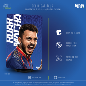 Delhi Capitals IPL inspired Console Skin by SUBUMI for Playstation 5 Standard Digital