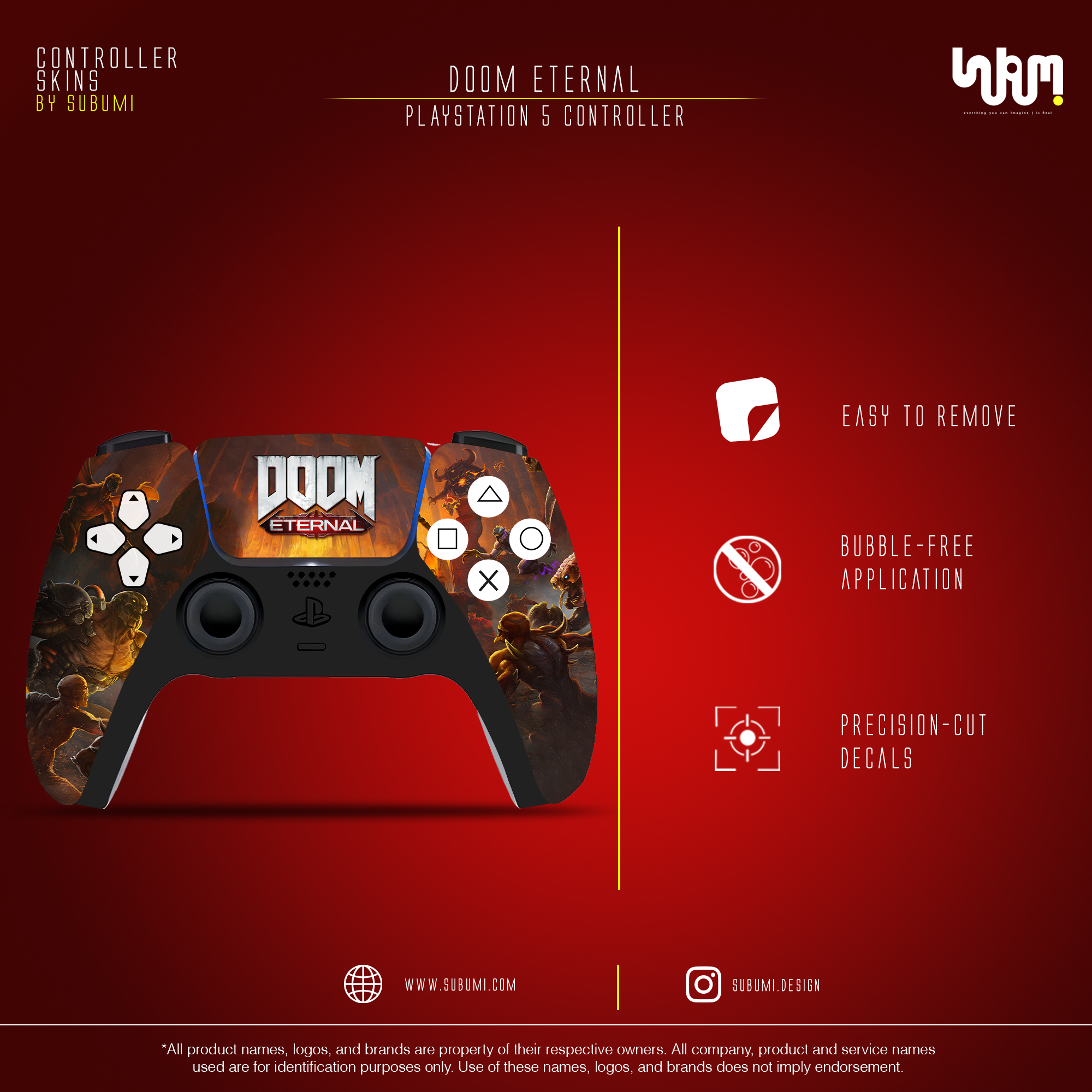 DOOM Eternal Controller Skin by SUBUMi