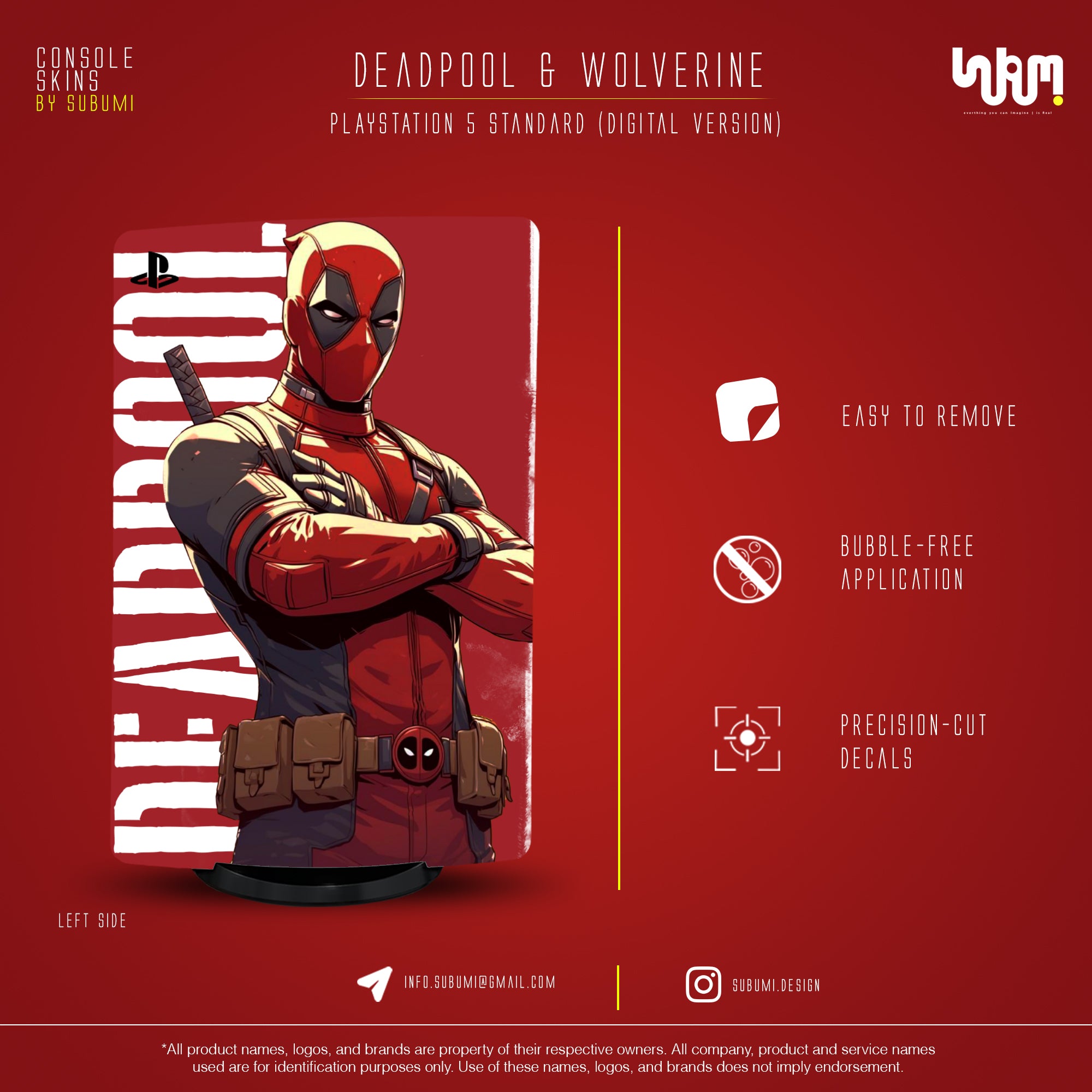 Deadpool & Wolverine Console Skin by SUBUMI