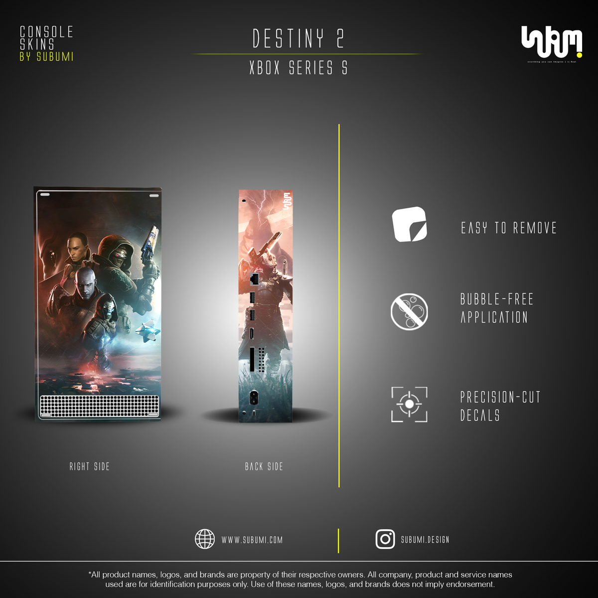 Destiny 2 Console Skin by SUBUMI — Xbox Series S, right side